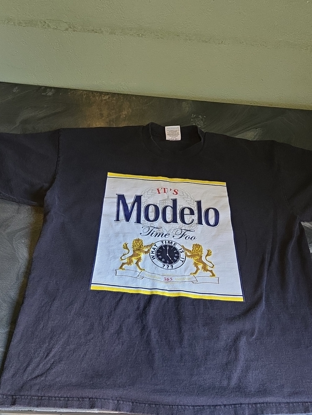 Modelo Kids Black Short-Sleeve Tee with Logo Crest